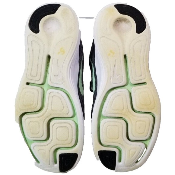 Nike Women's Lunar Converge Gray Running Shoes Lace Up Green Swoosh Size 7.5" W - Picture 9 of 10
